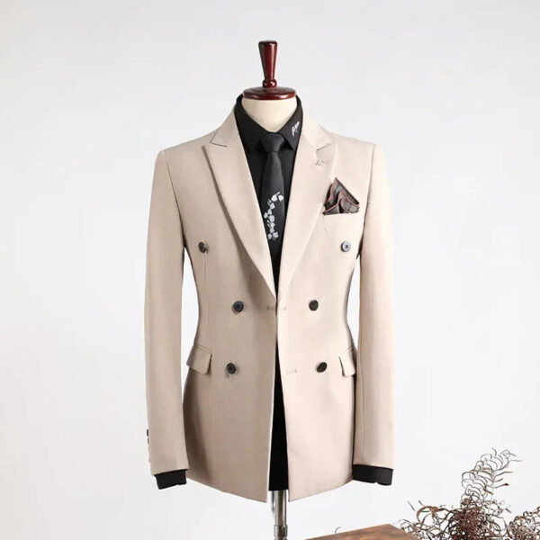 Se0b6912eb0264e23bffbca860ca795c5M.jpg Casual Fashion Business Customer Made Clothes Men Blazer Jacket for Men Double Breasted Suit Jackets Coat Male Men Clothing