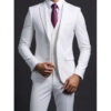 Se0f1bceac0ba470f9ae78cd7945689dfs.jpg Suit (Blazer+ Vest + Trousers) Men's Fashionable Gentleman Business British Style Solid-color Banquet Host Casual Wedding Suit