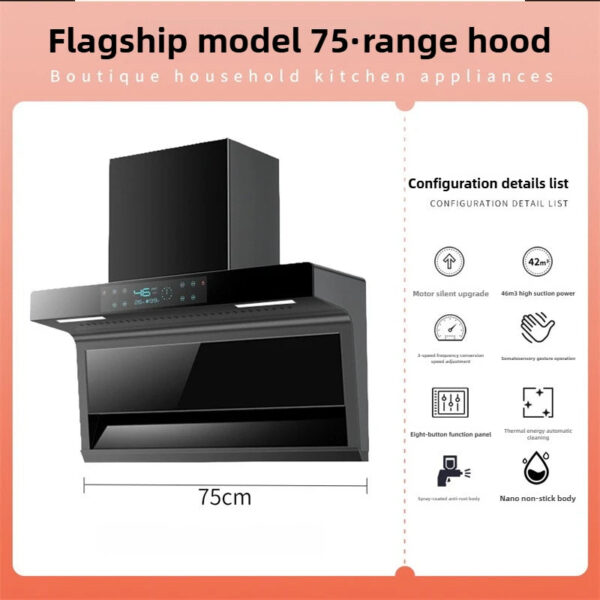 Se189c8c5249d45ecbf08165ccce3a208i.jpg Household Range Hood for Kitchen Large Suction Range Hood Top Side Double Suction Exhaust Fan Small Kitchen Smoke Extractor
