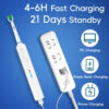 Se1d01f0bc2594592bae1ec27b7390d84j.jpg Smart Rotating Electric Toothbrush, Round Head Rechargeable Electric Toothbrush with 6 Heads, Compatible with Oral B Brush Heads