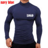 Se25481db2fd24af0baa12bdaf1be6dacI.jpg New Fashion Base Tee Shirt Men Slim Fit Knit High Neck Pullover Turtleneck Sweater Tops Shirt