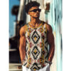 Se2b79943290044d090ae02cc7a1243845.jpg 3D Printed Retro Ethnic Tank Tops For Men Leopard Red Lips Pattern Tees Summer Casual Loose Street Sports Round Neck Vest Top