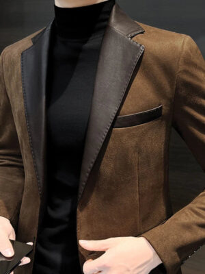 Se3300ff875ee481cb3a723de2ef9aa65P.jpg Single Breasted Splicing New In Jacket for Men Vintage Coats Luxury Designer High Quality Spring Clothes Man Suits and Blazers
