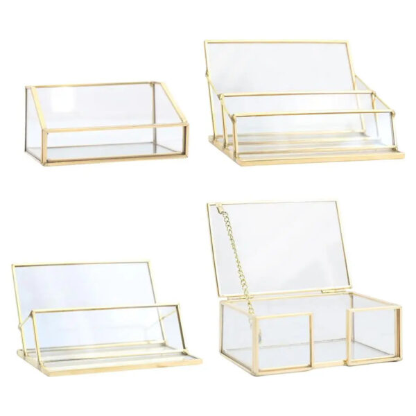 Desk Shelf Box Storage Display Stand Acrylic Plastic Clear Desktop Business Card Holder Organizers Case for Home Office
