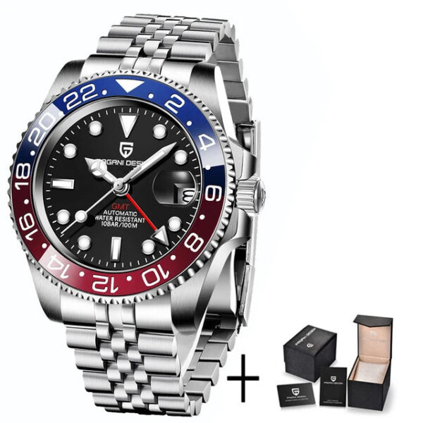 Se39507ffa46b4a8f88cbf565d682c95ep.jpg PAGANI DESIGN V3 Version GMT Watches Men's Luxury Sapphire Automatic Mechanical Watch 40MM Stainless Steel Waterproof Watch