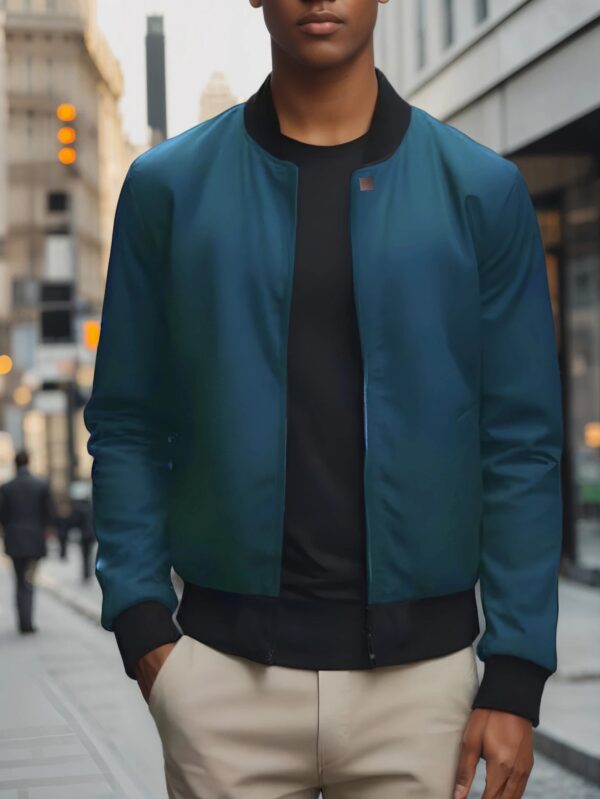 Se43ecbf297c44b63b8803e030bbcabb0l.jpg 2024 Spring and Autumn New Baseball Collar Short Loose Solid Color Jacket Men's Business Casual Thin Coat Trend