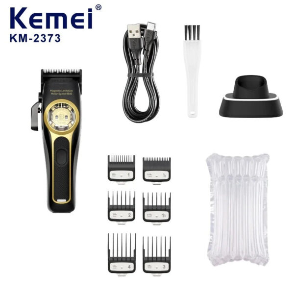Se45133434be640f4b876dc33a9649d6dQ.jpg Kemei Professional Hair Clipper Magnetic Levitation Motor 8800 Rpm Charging Base Hair Clipper Men's Hair Clipper KM-2373