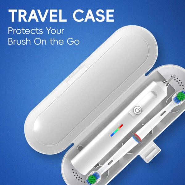 Se4c6a05a995946ba96826959962f12dcy.jpg Smart Rotating Electric Toothbrush, Round Head Rechargeable Electric Toothbrush with 6 Heads, Compatible with Oral B Brush Heads