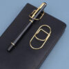 Multicolor Metal Writing Pen Clip - Creative Multifunctional Portable Notebook Accessory Office School Stationery Organizer Clip