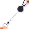 Se561a5e0c32242f88e99ac60e51205121.jpg Black Retractable Pull Key Ring Chain Reel ID Lanyard Name Tag Card Badge Holder Reel Extendable Belt Key Ring Clip