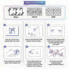 Dry Erase Color Multiplication Table Kids Students Educational Multiplication Chart Math Board Classroom Walls Doors Chalkboard