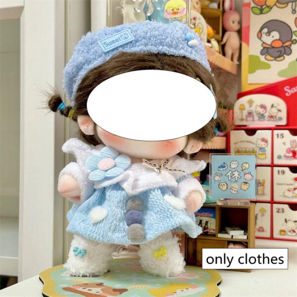Se5d970cdec044708b53062eef14f0c4c3.jpg 20cm Cotton Doll Clothes Cute Dress Lolita Vintage Doll Clothes for Plush Doll Idol Dolls For Cotton Stuffed Dolls Accessories