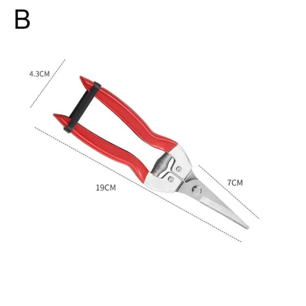 Se664b7ce52de4ee2918dc220730400cch.jpg Gardening Hand Pruner Garden Scissors Pruning Shears Micro-Tip Pruning Snips Leaf Trimmer Straight Florist Scissor For Plants