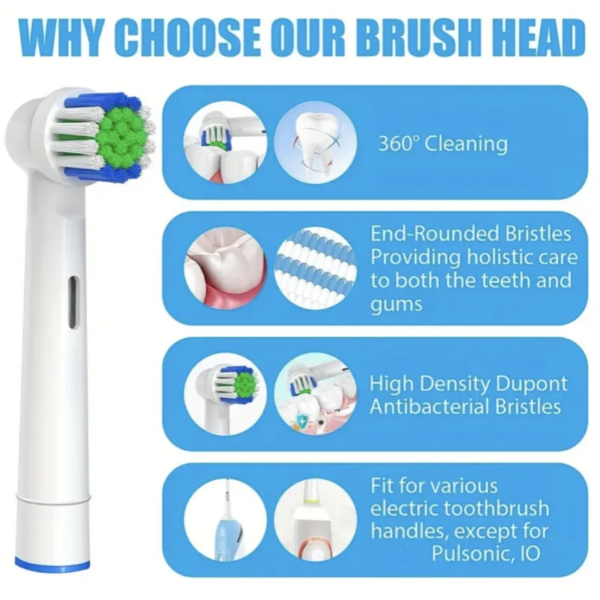 Compatible with Oral B electric toothbrush head p2/4000/3757/d12/3766 Braun replacement head universal