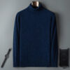 Se7e7c7584b3d47a893e20ec2f8e6d327V.jpg 100% Male Mink Cashmere Sweater Solid Color Turtleneck Thick Autumn And Winter Loose Large Size Turtleneck Wool Bottoming Shirt