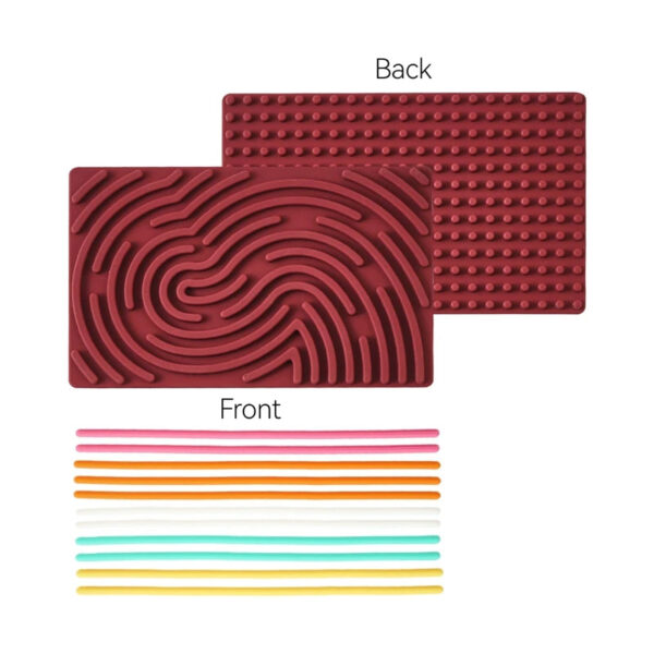 Se86b4fa954c4437ea98a6c2b86a466c6B.jpg Sensory Activity Board, Silicone Calm Down Toy, Stress, Silent, Mindfulness For Kids 3+ Anxiety Relief, Sensory Board Baby Gifts