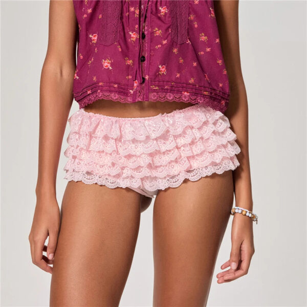 Se86cc893f3964d21a03f0ae5a4af9c005.jpg Ruffle Bloomers Women y2k Aesthetic Lolita Kawaii Cute Fashion Lace Layered Safety Pants Fairycore Panties Short Pants