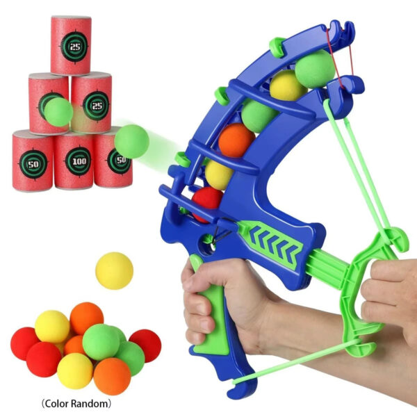 Se895ed0043744da88f1232fd9b1e8f8fB.jpg Slingshot Target Sticky Ball Bow Target Montessori Educational Toy Arrow Set Throw Sport Outdoor Fidget Game
