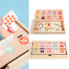 Se8bc6df1723e40d7a8c2fc8fad004f8dy.jpg New Popular Pattern Matching Game Shape Cognitive Toy Educational Toys Wooden Multi functional game box gift Boys and girls