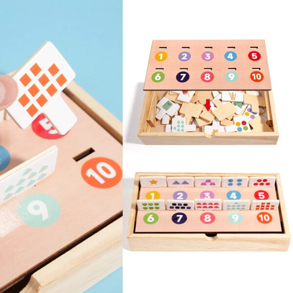 Se8bc6df1723e40d7a8c2fc8fad004f8dy.jpg New Popular Pattern Matching Game Shape Cognitive Toy Educational Toys Wooden Multi functional game box gift Boys and girls