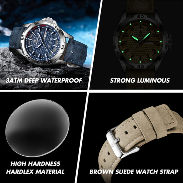 Se911b07c54a643bf80bb5ba9db219378I.jpg PAAZOMU Man Luxury Brand Watch Waterproof Luminous Date Week Men's Quartz Wristwatch Stainless Steel Fashion Sports Men Watches