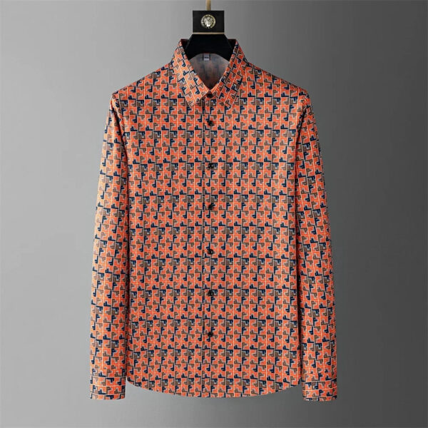 Se916d48df4db41f186614584e8d3f789c.jpg Luxury printed shirt men's long-sleeved casual shirt fashionable street Korean high-end sense oversized comfortable men's XS-6XL