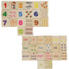 Wooden Number Matching Puzze Toys Montessori Early Education Digital Pattern Thicken Blocks Game for Baby Festival Gift Toy