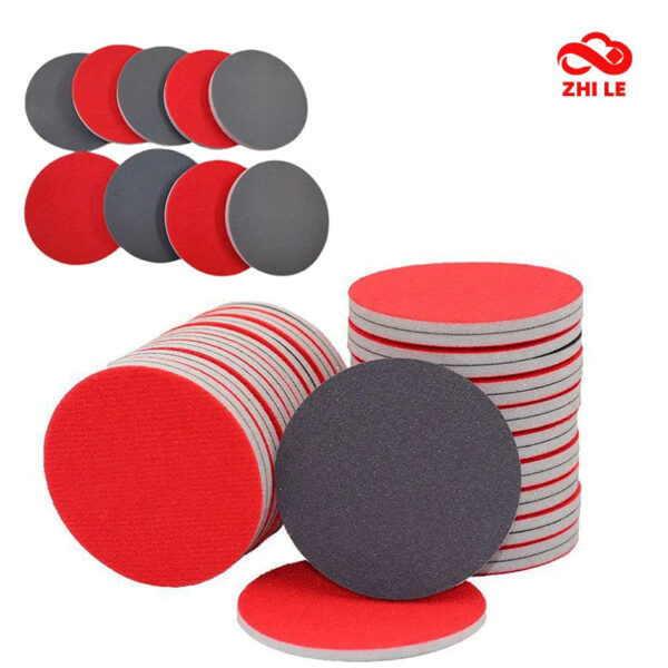 2 3 5 Inch Round Sponge Sandpaper Sanding Block Polishing Pads Flexible Abrasive Block Sand Pad Grinder Foam Polish Grinding