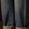 Se9c0f81f73f948b2939386e3b5d7f7d3G.jpg Mens Elastic Waist Jeans Relaxed Fit Men's Blue Jeans with Elastic Waist with Zipper and Button
