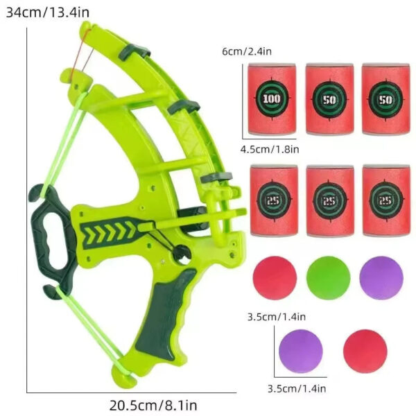 Se9dc4174de6f4c7d8e1c8bae204f74705.jpg Slingshot Target Sticky Ball Bow Target Montessori Educational Toy Arrow Set Throw Sport Outdoor Fidget Game