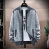 New Fall and Winter Warm Sweater Coat Stand-up Cardigan knitted sweater Casual Knittwear Sweatercoats Male