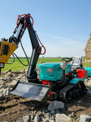 Sea0db630acab4a3fbb1bf0342407476bF.jpg EPA Approved 35HP Mini Track Tractor Front Loader For Farm Garden Multi Attachment Digger Ripper Rotary Tiller Fast Ship