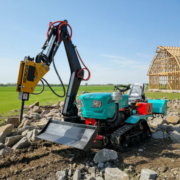 EPA Approved 35HP Mini Track Tractor Front Loader For Farm Garden Multi Attachment Digger Ripper Rotary Tiller Fast Ship