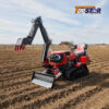 EPA Approved 35HP Mini Track Tractor Front Loader For Farm Garden Multi Attachment Digger Ripper Rotary Tiller Fast Ship