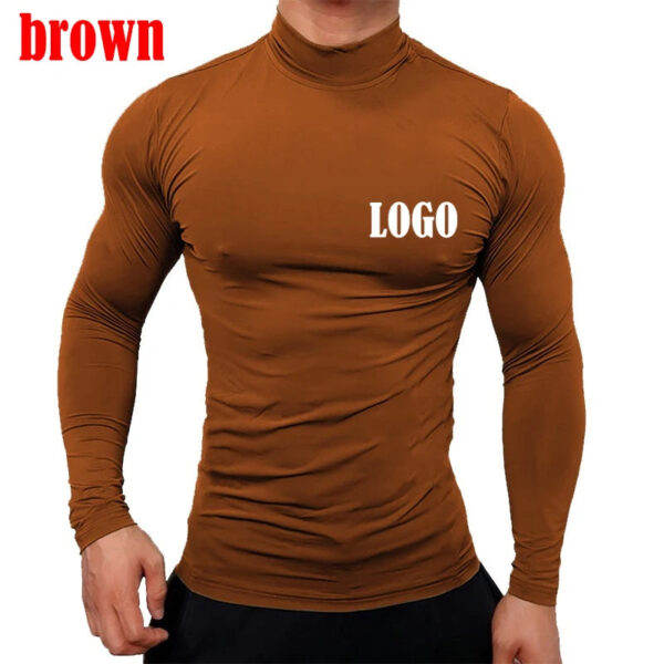 Seb3f707b432e4badab2e4967ad2de69dv.jpg New Fashion Base Tee Shirt Men Slim Fit Knit High Neck Pullover Turtleneck Sweater Tops Shirt