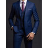 Seb964ad39aef4c1c93d0e70dbca98118W.jpg Suit (Blazer+ Vest + Trousers) Men's Fashionable Gentleman Business British Style Solid-color Banquet Host Casual Wedding Suit