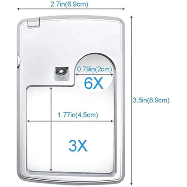 Sec1e3b69435f40b0b1602045da72476dm.jpg Professional Pocket Reading Magnifying Glass Card Type Magnifiers With LED Light Jewelry Loupe