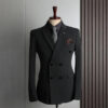 Secbd053a176142edad4077a7e2dd1bfaG.jpg Casual Fashion Business Customer Made Clothes Men Blazer Jacket for Men Double Breasted Suit Jackets Coat Male Men Clothing