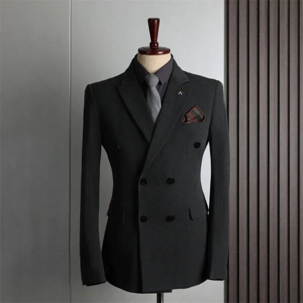 Secbd053a176142edad4077a7e2dd1bfaG.jpg Casual Fashion Business Customer Made Clothes Men Blazer Jacket for Men Double Breasted Suit Jackets Coat Male Men Clothing