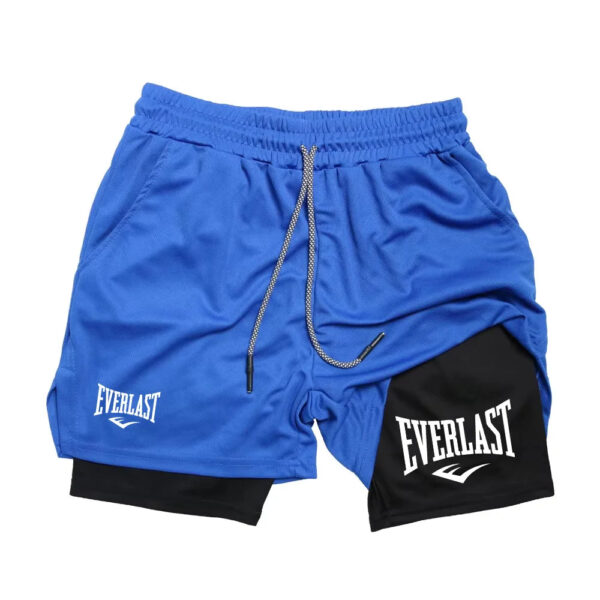 Secdd3e2e227f47beabeb1e013df566dbY.jpg Men Running Shorts 2 In 1 Double-deck Sport Shorts Sportswear Gym Fitness Short Pants Training Jogging Bottom Men's Clothing
