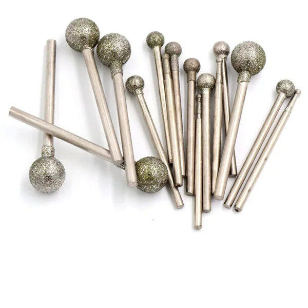 Secf1fab45da24821b4edae1b507d6af12.jpg Round Ball Diamond Grind Needle Head Cutter Jade Carve Precision Engrave Rotary Spherical Burr Carving Tools Shank Burrs