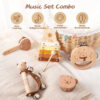 Sed5fe3ca2d934dfc8a0ecff1ba97f9bar.jpg 5pc Set Montessori Toys Baby Music Toys Musical Instrument Wooden Educational Toys Baby 0 3 Years Toys Bear Xylophone toys Gifts