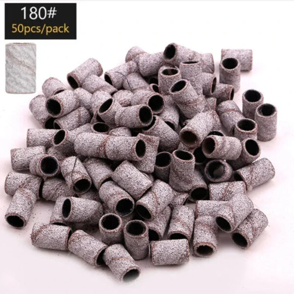 Sed86149eff8949ef9aeac8fee0d20529g.jpg Nail Sanding Ring Bands 80/120/180Grit Electric Manicure Drill Grinding Heads UV Gel Polish Removal Pedicure Abrasive Tools