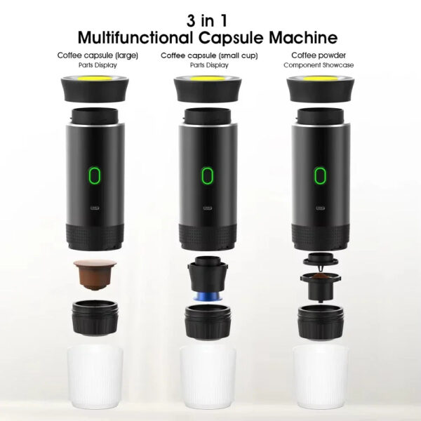 Sed8e13e03d604fe4933d5aaf2674fecbV.jpg 3 in1 Wireless Electric Portable Espresso Coffee Machine For Car Home Camping Travel Steam Heating Capsule Coffee Maker