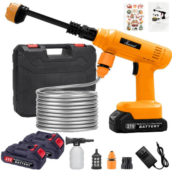 See1ee35ee35f4782a41d5e2a026dde89T.jpg Power Blaster Plus Pressure Washer Cordless Portable Electric High Pressure Water Spray Gun and Hose Car Washer Cleaner Tool