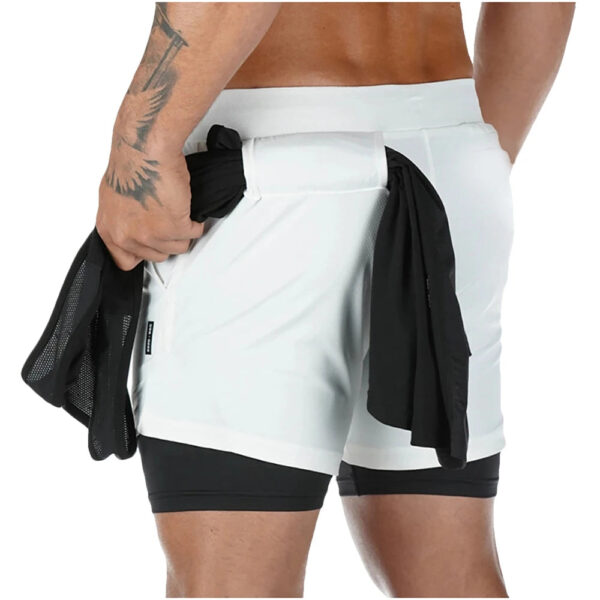 See5e594da3094402bb53c508185a3e8bX.jpg Men Shorts 2 In 1 Double-deck Quick Dry GYM Sport Shorts Fitness Jogging Workout Men Sports Short Pants