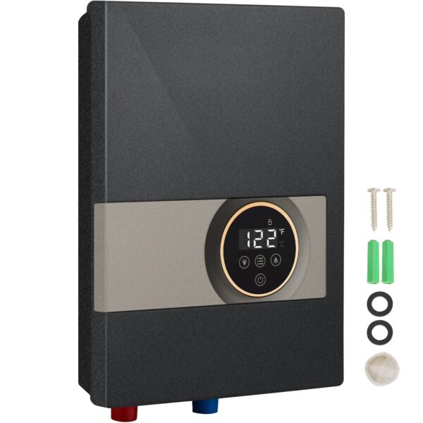 See8f0896a25442cbbdf39771ce8bfe59I.jpg SucceBuy Instant Water Heater 8/13.8/18kw On Demand Electric Water Boiler Digital Temperature Display & Easy Installation