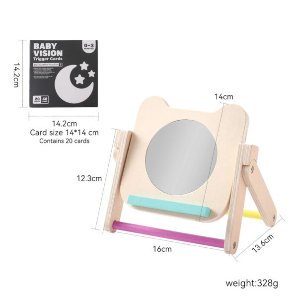 Seed4498cd182402b9faae98f4eee1caac.jpg Montessori Mirror Newborn Tummy Time High Contrast Visual Development Cards For Kid Busy Puzzle Board Educational Sensory Gift