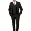 Sf09de5a2b4f04b6cab319cacf7c9523fl.jpg Men's Suits 3pcs Mens Business Suit Notch Lapel Blazer Formal Wedding Groom Pants Tux Vest Tuxedos (Blazer+vest+Pants)