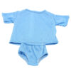Sf0a54483756847aab997d9197055e6cdw.jpg 2pcs T-shirt+underpants Clothes Set For 18 Inch american&43cm Baby Newborn Gilr Doll 3 Color Shirt For OG,Russia Dolls Toy